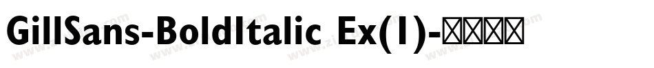 GillSans-BoldItalic Ex(1)字体转换